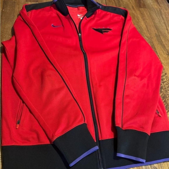 Nike Air Flight 1 Track Jacket Red Black Jordan Retro Great Condition size L - Picture 7 of 10